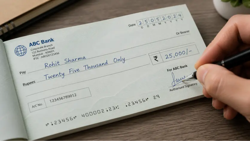 cheque meaning