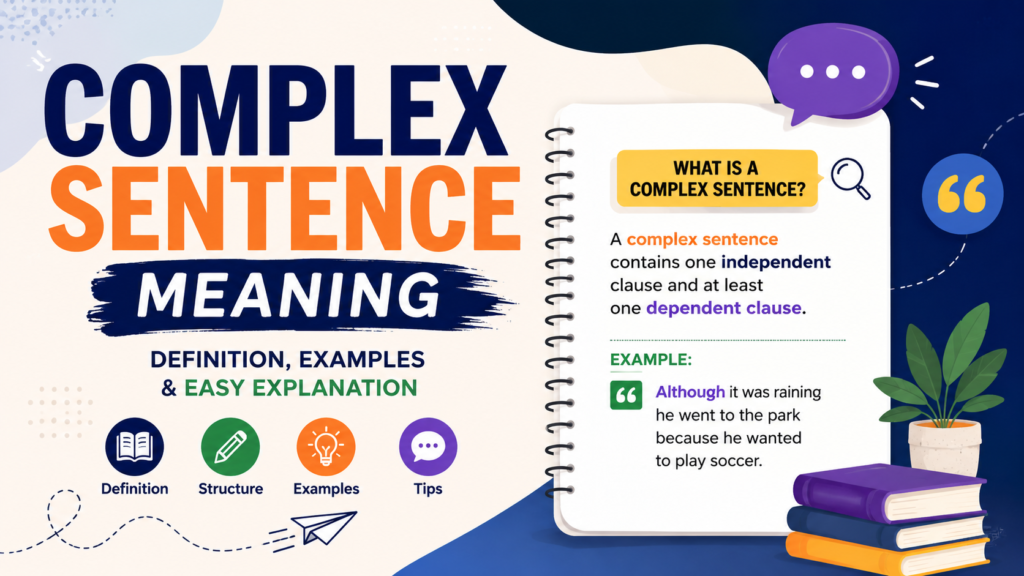 complex sentence meaning