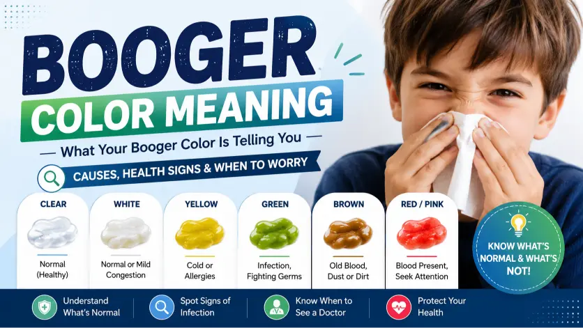 booger color meaning