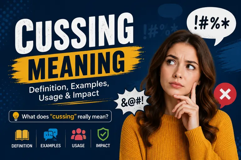 cussing meaning