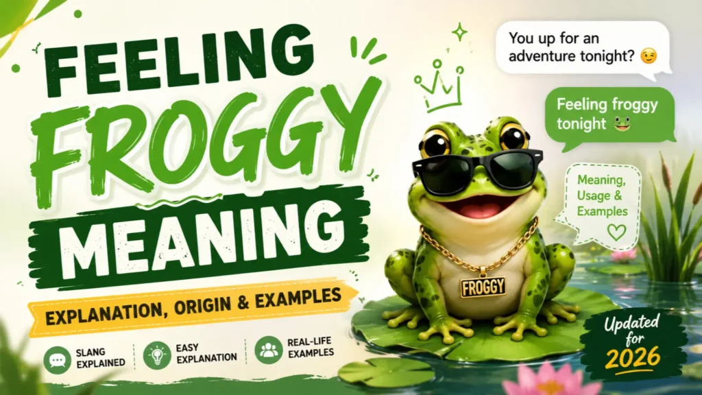 feeling froggy meaning