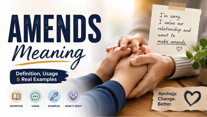 make amends meaning
