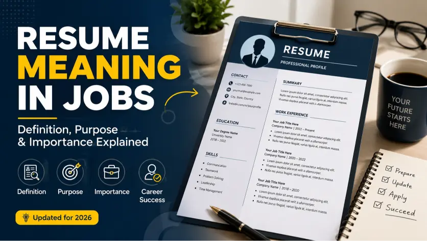 resume meaning job