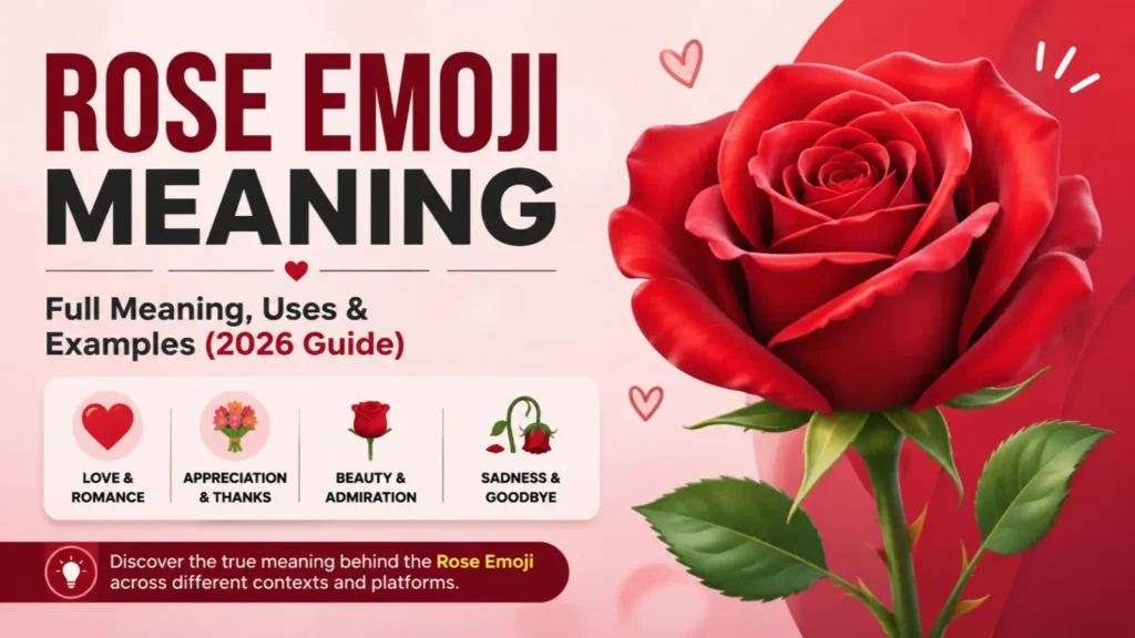 rose emoji meaning