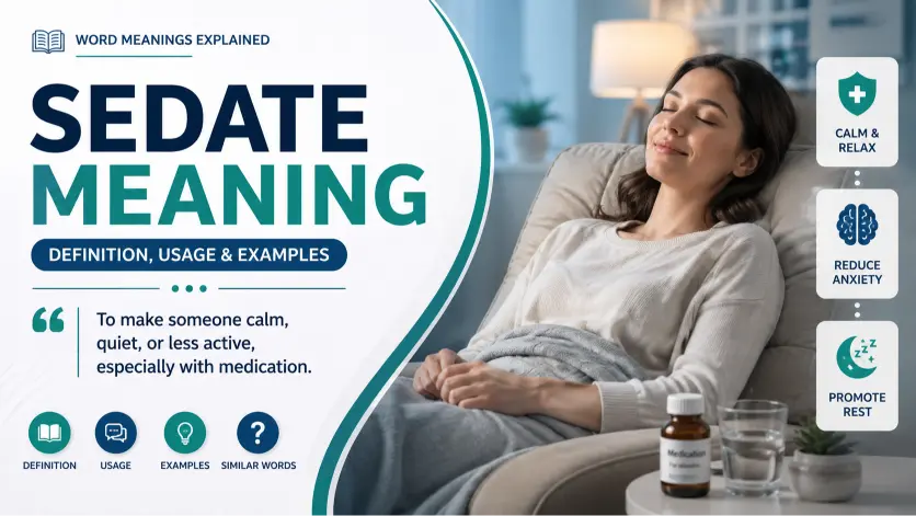 sedate meaning