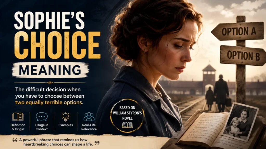 sophie's choice meaning