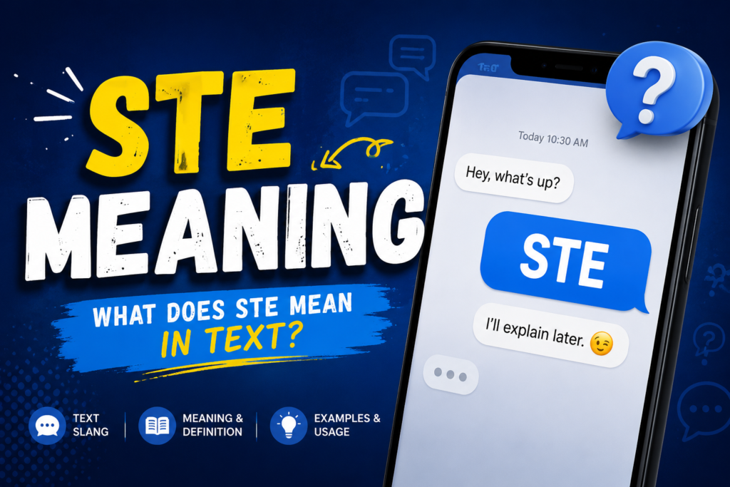 ste meaning