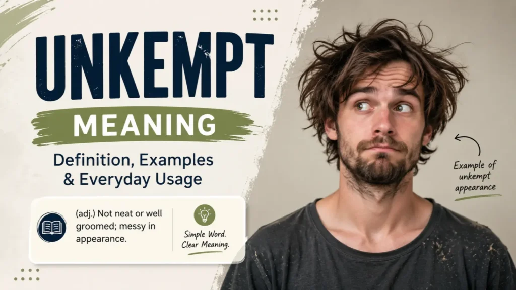 unkempt meaning