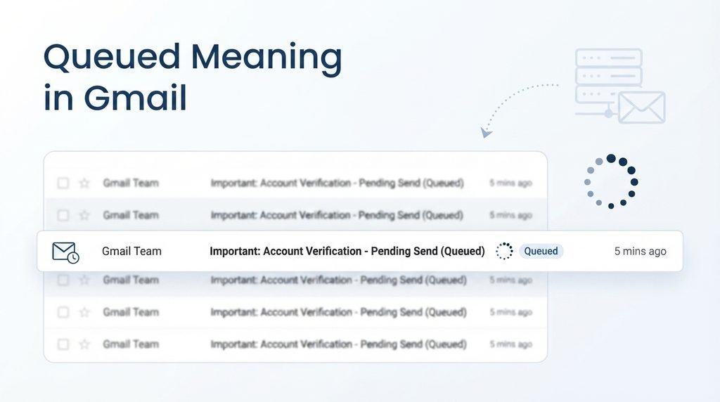 queued meaning in gmail