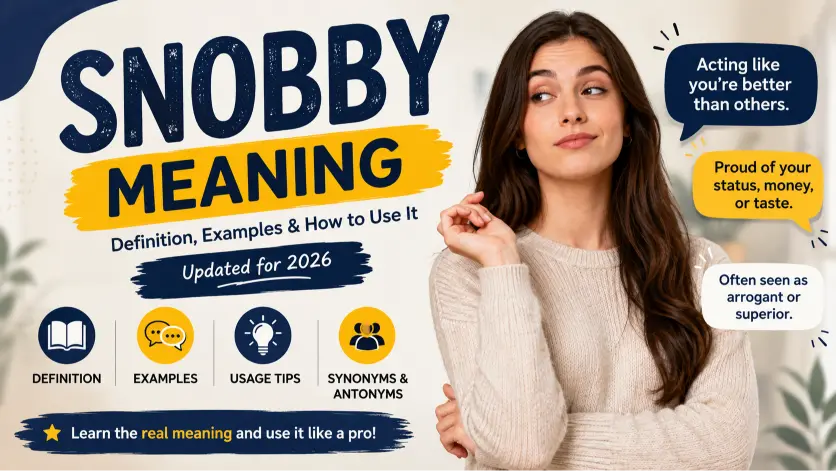 snobby meaning